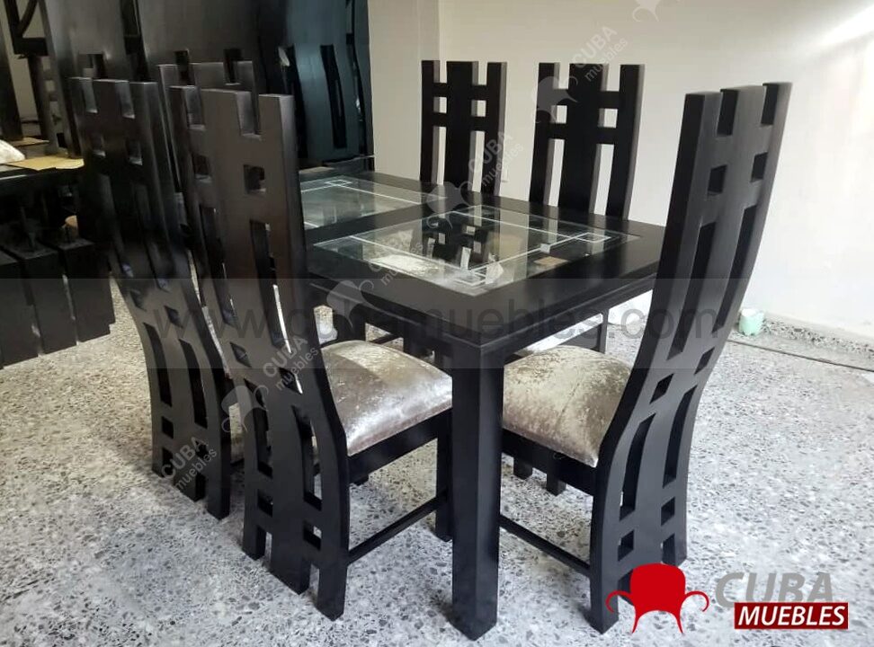 Comedor Madera Torres 6 plazas.