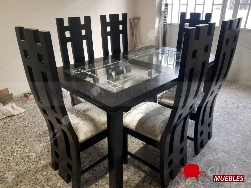 Comedor Madera Torres 6 plazas.