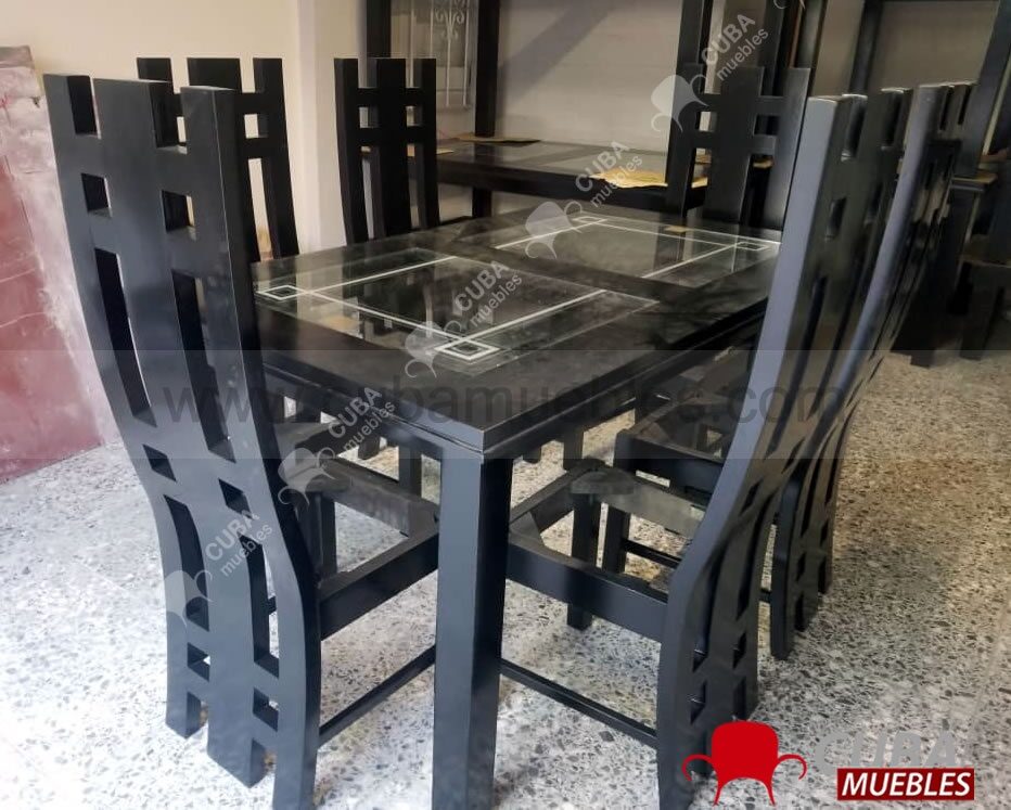 Comedor Madera Torres 6 plazas.