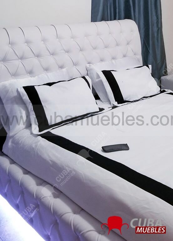Cama Epoque High Queen Size - blanca