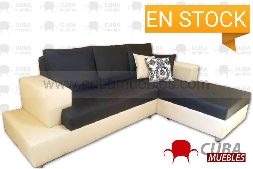 VENECIA Chaise Longue - negro y beige