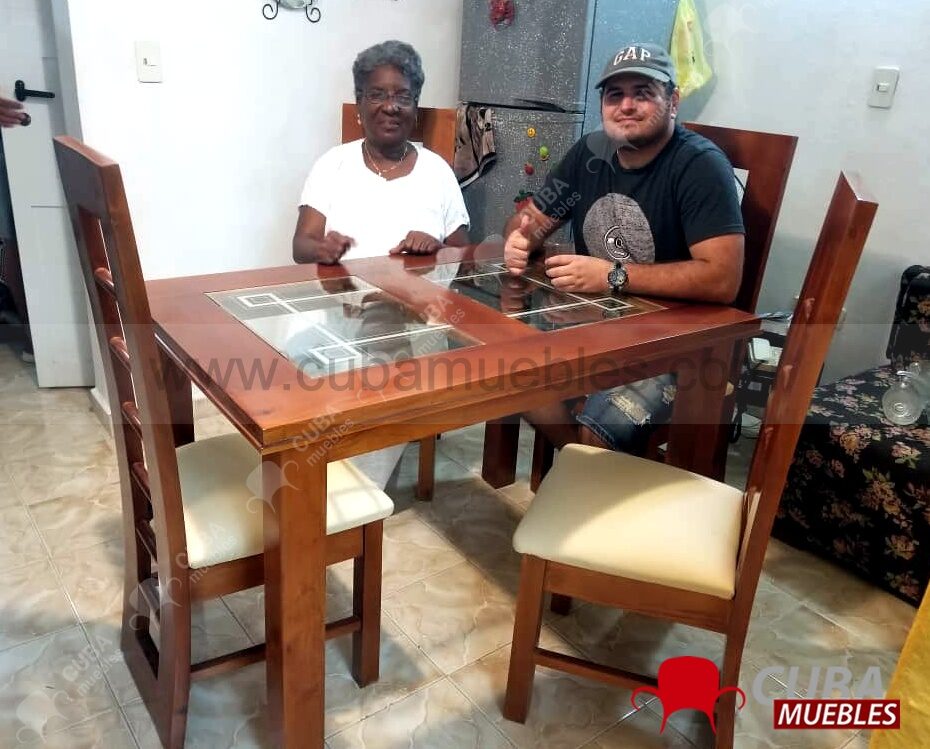 Comedor IMAGEN 4 Sillas - OCRE o NATURAL