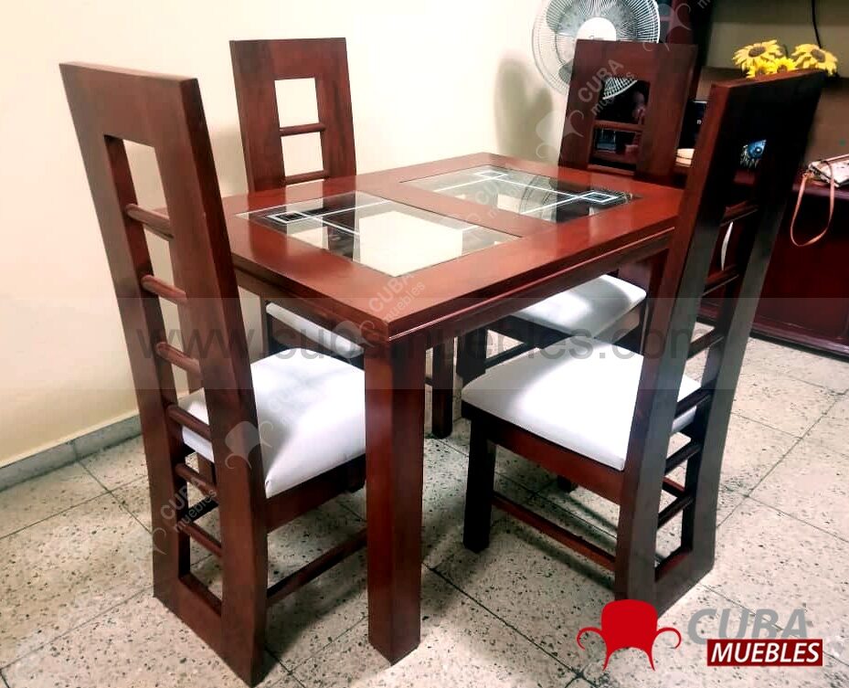 Comedor IMAGEN 4 Sillas - OCRE o NATURAL