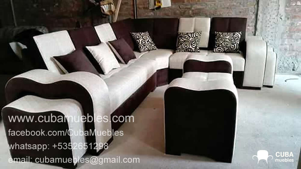 LATINO Esquinero con mesita de centro