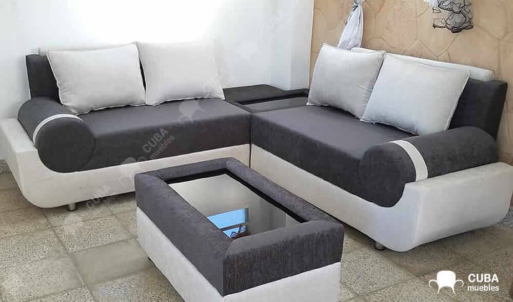 Esquinero Cleopatra con Mesita de Centro