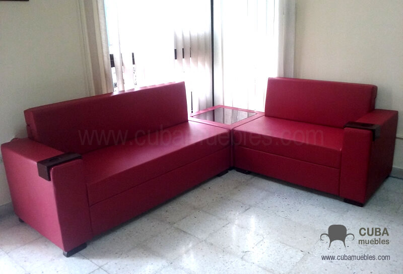 Esquinero Pretty 2 plazas y 2 plazas.