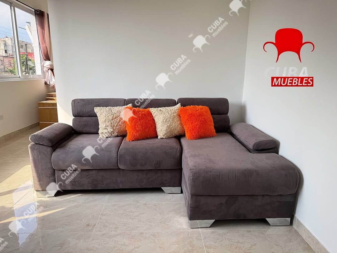 Andrea Tiny en Microfibra Gris Oscuro o Polipiel Gris