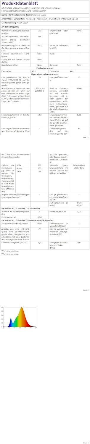 Candelabro LED de cristal de 17.7 pulgadas, lámpara de techo moderna de cristal, lámpara grande de montaje empotrado, iluminación de techo para sala de estar, dormitorio, cocina (6500 K blanco frío)