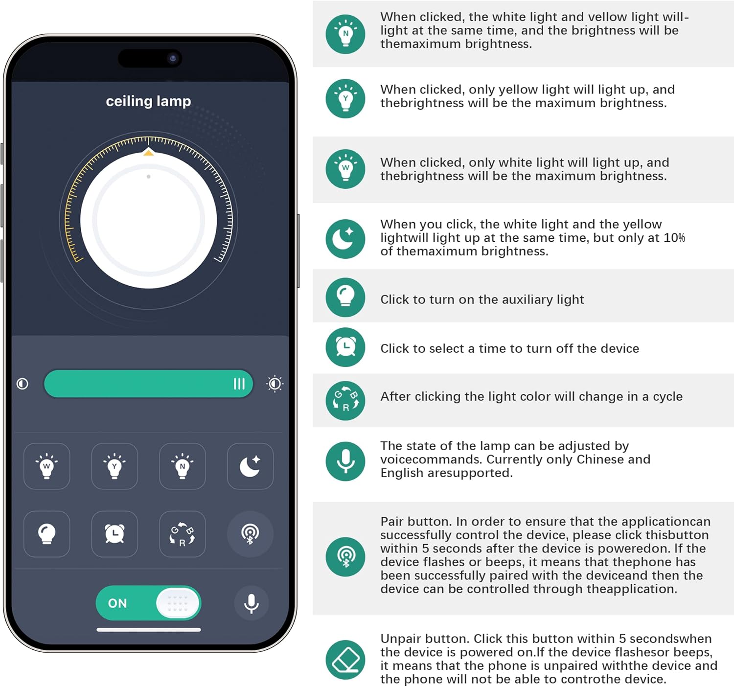 COCOSTAR Lámpara de araña de montaje empotrado de 60 cm de vidrio con control remoto/APP, lámpara de techo LED moderna de gota de lluvia, 3CCT regulable y brillo ajustable, elegantes lámparas de araña
