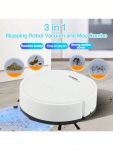 3-In-1 Robot Vacuum And Mop, Strong Suction, 60 Min Runtime, Ultra-Thin Design, Low Noise, Suitable For Pet Hair, Hard Floors & Daily Cleaning, Auto-Adjusts For Obstacles, Random Sweeping, 400mAh Lithium Battery, USB Charging, Pet Hair Cleaning