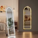 Espejo de longitud completa con luces LED de 56 x 20 pulgadas