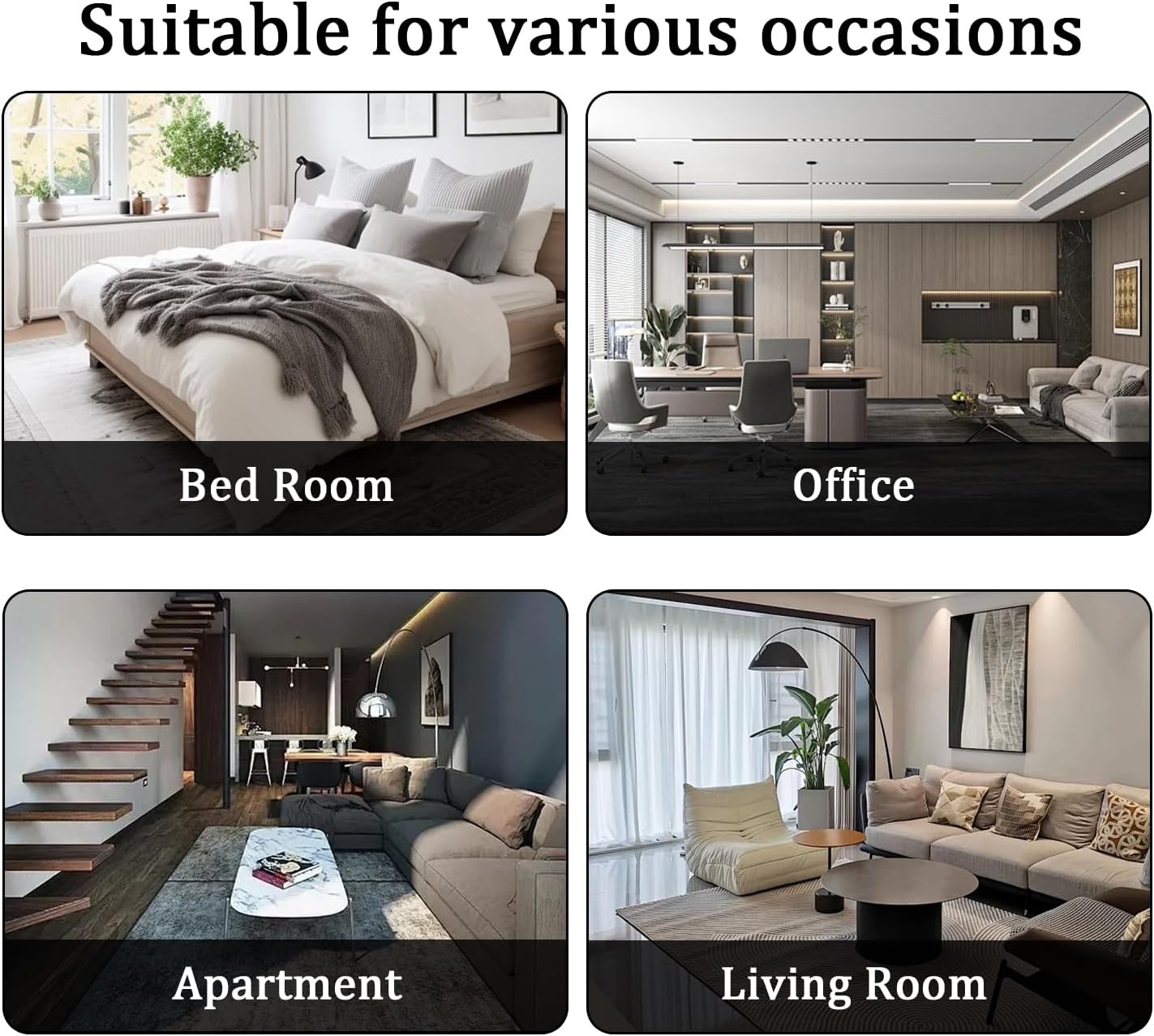 Sofá reclinable de cuero eléctrico con luces LED, sofá reclinable eléctrico, sofá de cuero con mesa auxiliar/almacenamiento de brazos para sala de estar, cine en casa (negro, 3 plazas)