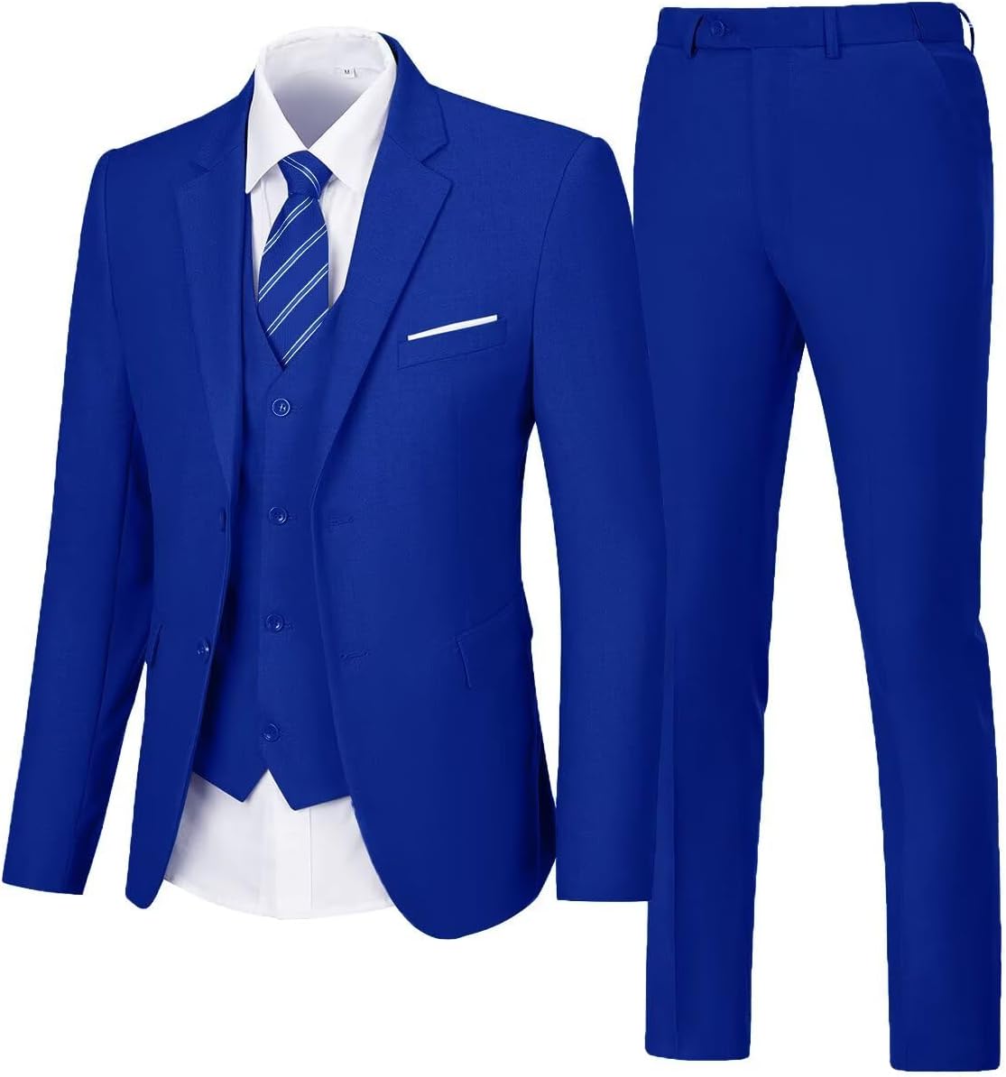 Traje de 3 piezas para hombre, trajes de boda, 2 botones, ajuste delgado, conjunto de esmoquin para hombres, baile de graduación, casual, negocios, chaqueta, chaleco, pantalón