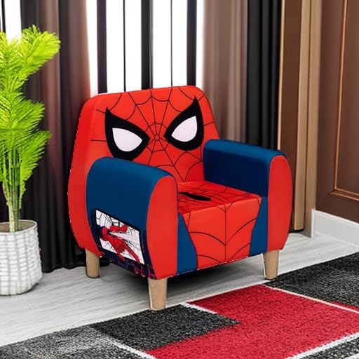 Delta Children Silla de espuma Marvel Spider Man para niños, color rojo