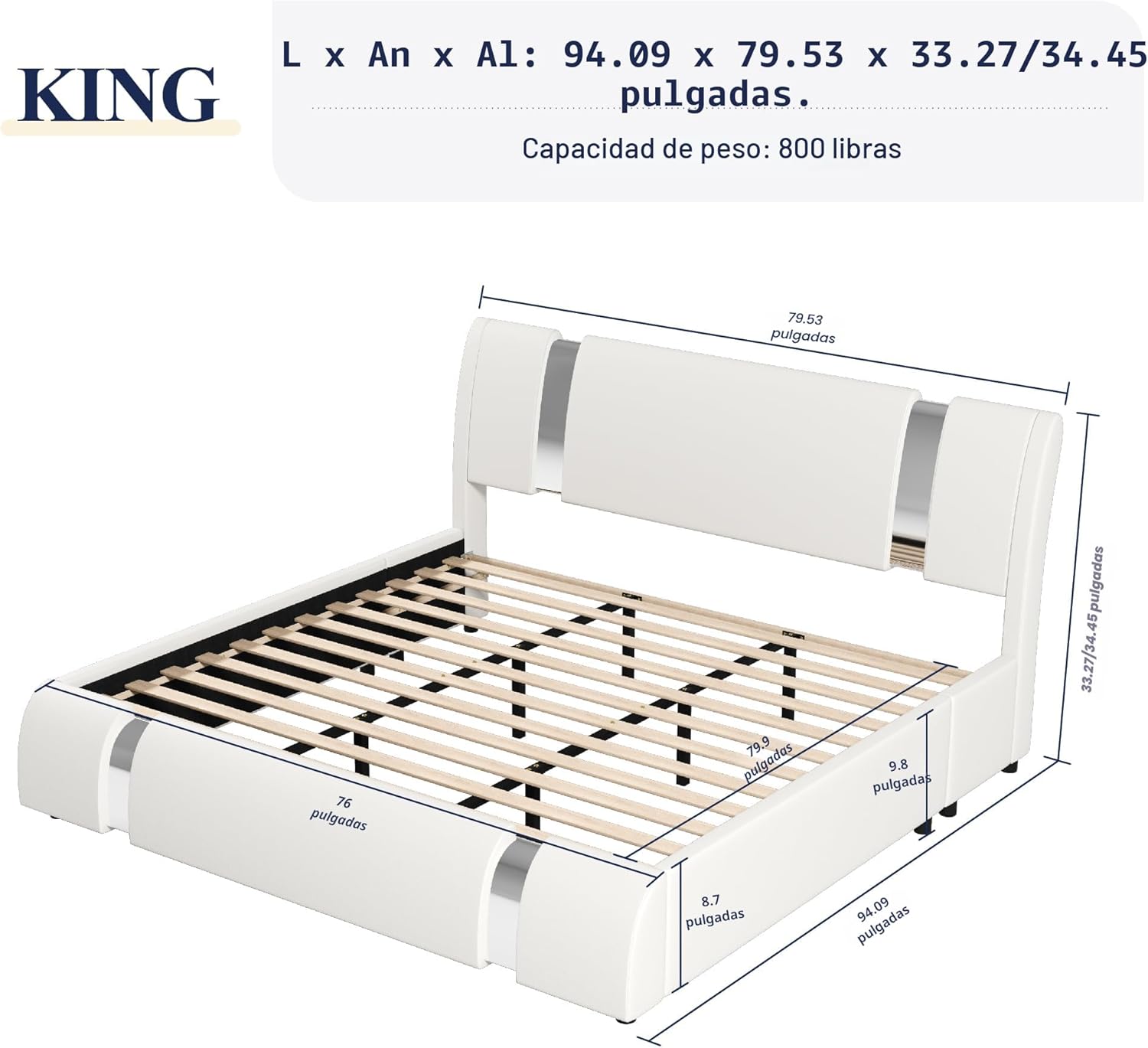 Cama Moderna king size
