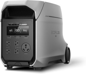 EF ECOFLOW DELTA 3 Ultra Plus Estación de energía portátil, batería LiFePO4 de 3072Wh, salida de 3600W (pico de 7200W), expandible a 11kWh, generador solar (panel opcional), respaldo de batería