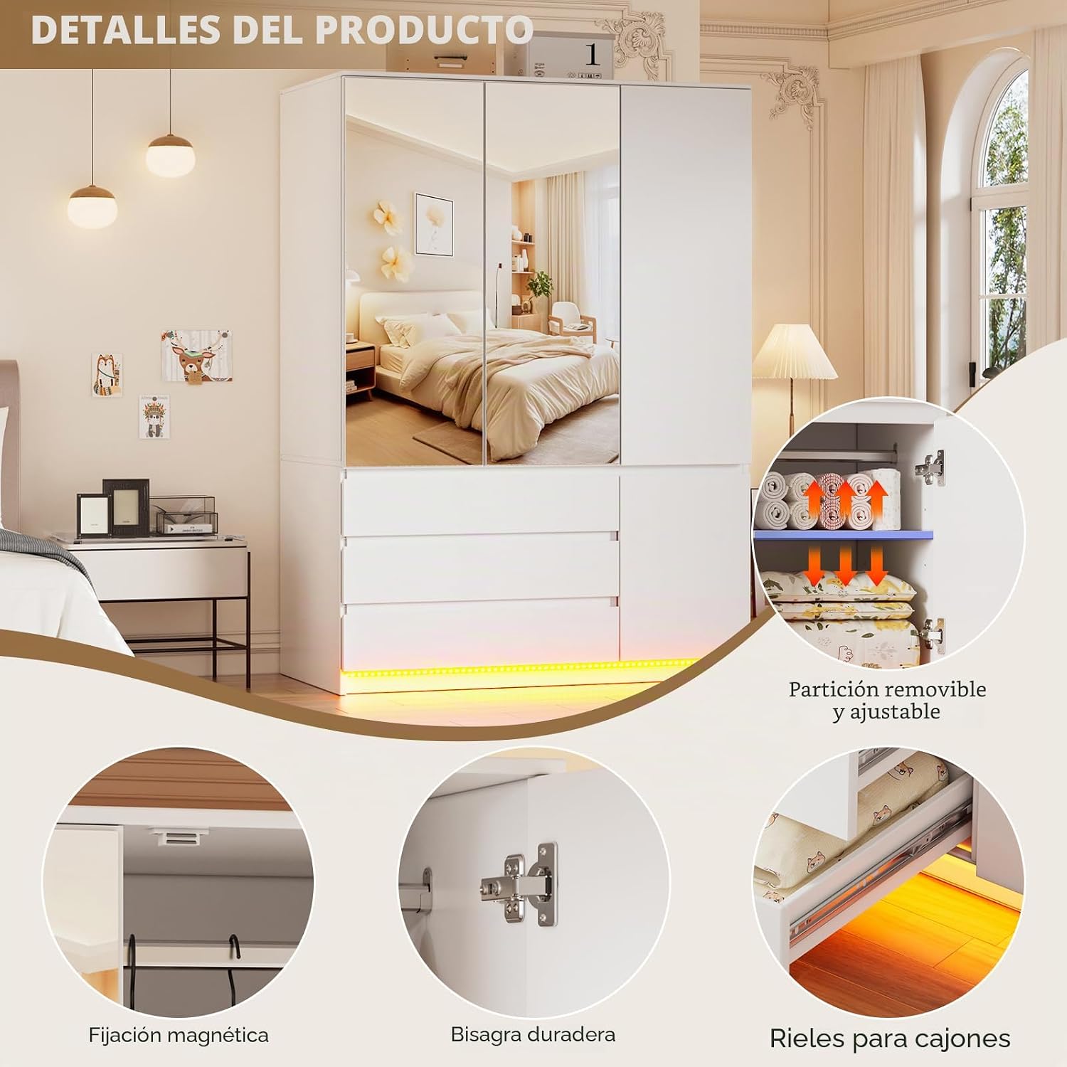 Armario Moderno 3 puertas
