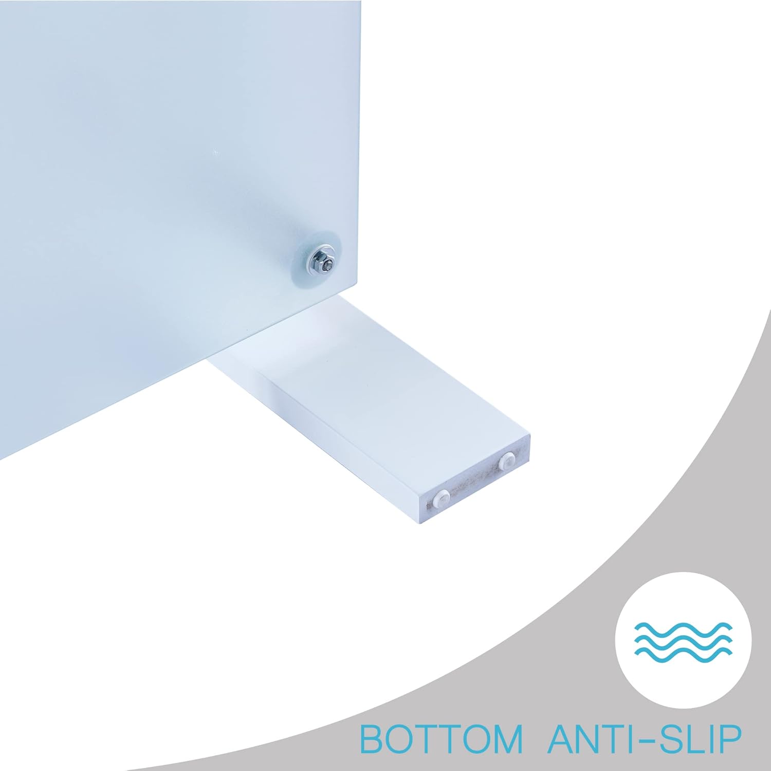 Mesa de centro rectangular para sala de estar, mesa de té adecuada para sala de espera, mesa de centro lateral moderna con patas de madera, mesa de vidrio con estante inferior, color blanco 39.5 x