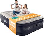 Dr. air Colchón de aire Queen con bomba incorporada, colchón inflable elevado de 18 pulgadas, cama de aire de panal máximo de 800 libras, prueba a prueba de fugas de 48 horas, colchón inflable de 3 minutos para el hogar, invitados, campamento, colchones i