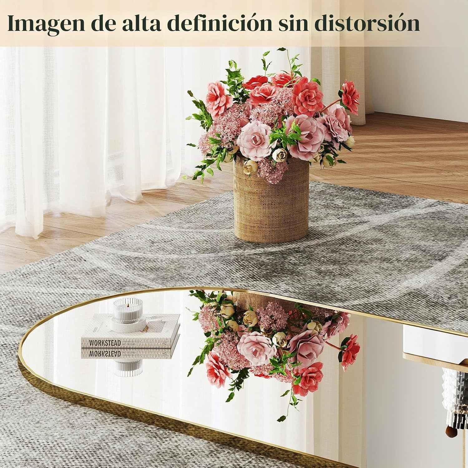 DUMOS Espejo arqueado de longitud completa de 64 x 21 pulgadas, espejo de cuerpo completo con soporte, vidrio templado inastillable, marco moderno de aleación de aluminio, de pie o inclinado para
