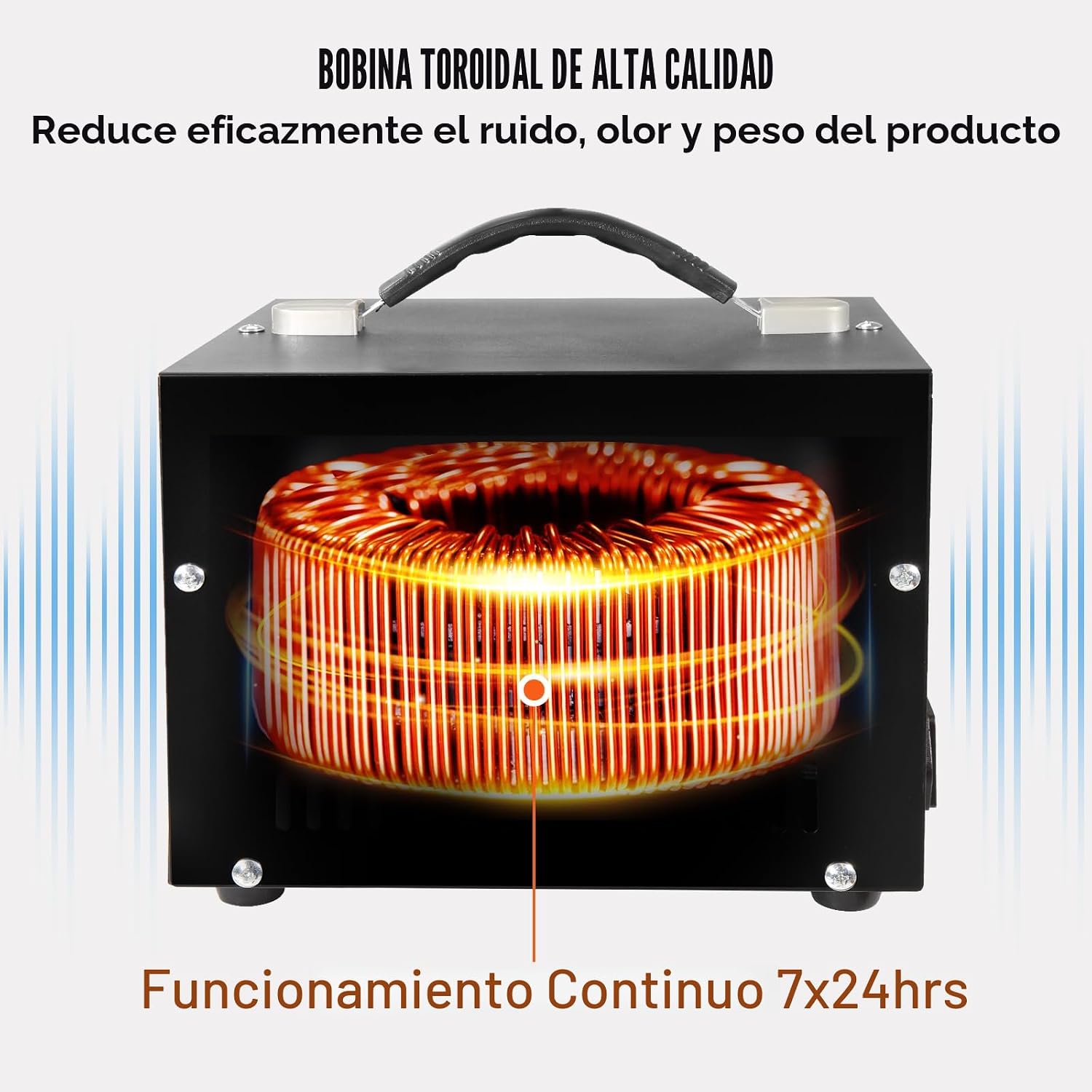 VEVOR Transformador Convertidor de Voltaje, 5000W, Transformador de Servicio Pesado Elevador/Reductor, Convierte de 110 Voltios a 220 Voltios y de 220 Voltios a 110 Voltios, con Toma de EE.UU., Toma | Power Converter of 110V to 220V & 220V to 110V, with U