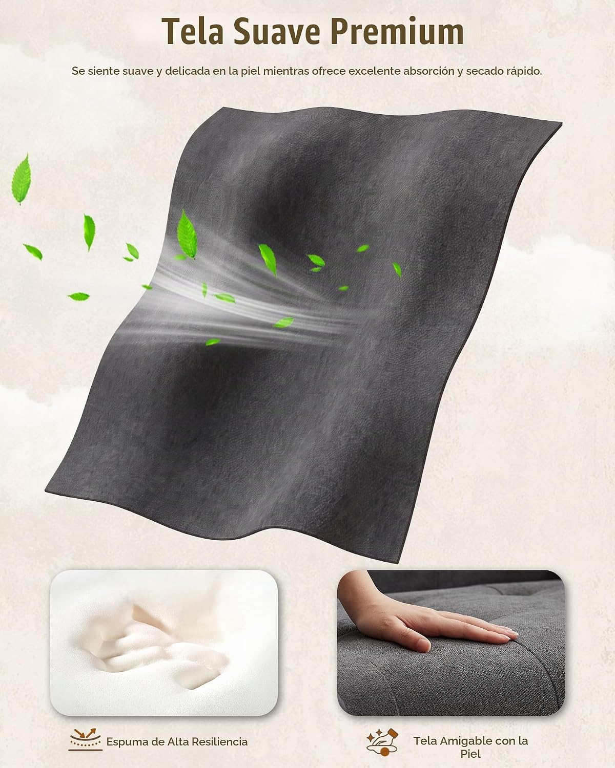 AILEEKISS Juego de 2 sofás de sala de estar de 56 pulgadas de ancho con 2 USB y reposabrazos extraíbles, tela moderna, juego de 2 sofás seccionales para apartamento, espacio pequeño, gris oscuro | AILEEKISS Button Tufted Upholstery Couch and Loveseat Set