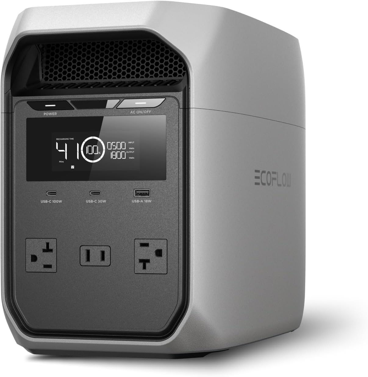 EF ECOFLOW - Central eléctrica portátil Delta 3 Classic, 1024Wh 1800W AC