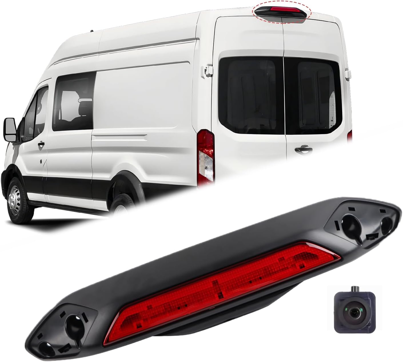 Luz de Freno Tercera con Cámara para Ford Transit 150 250 2020-2025