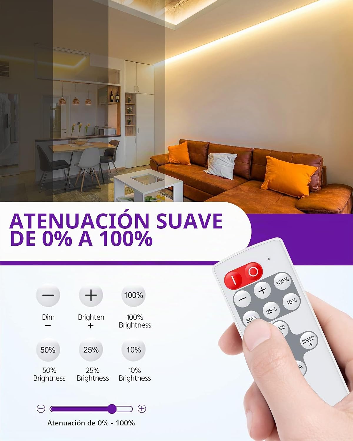 HitLights Kit de tiras de luces LED de color blanco cálido de 3000 K, cinta de luz regulable de 16.4 pies con controlador, fuente de alimentación de 12 V, 600 LEDs/carrete, 300 lúmenes/pies, cuerda de