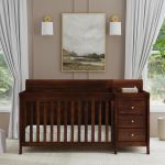 DaVinci Kalani 4-in-1 Convertible Baby Crib & Changing Table Combo - GREENGUARD Gold Certified - Toddler Bed, Daybed, Full-Size Bed Conversion - 4 Adjustable Mattress Heights - White