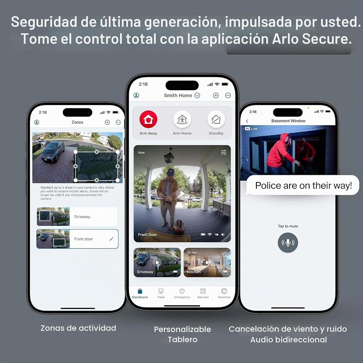 Arlo Cámara de seguridad ultra inalámbrica 4K HDR (3ª generación) - 4-Cam +