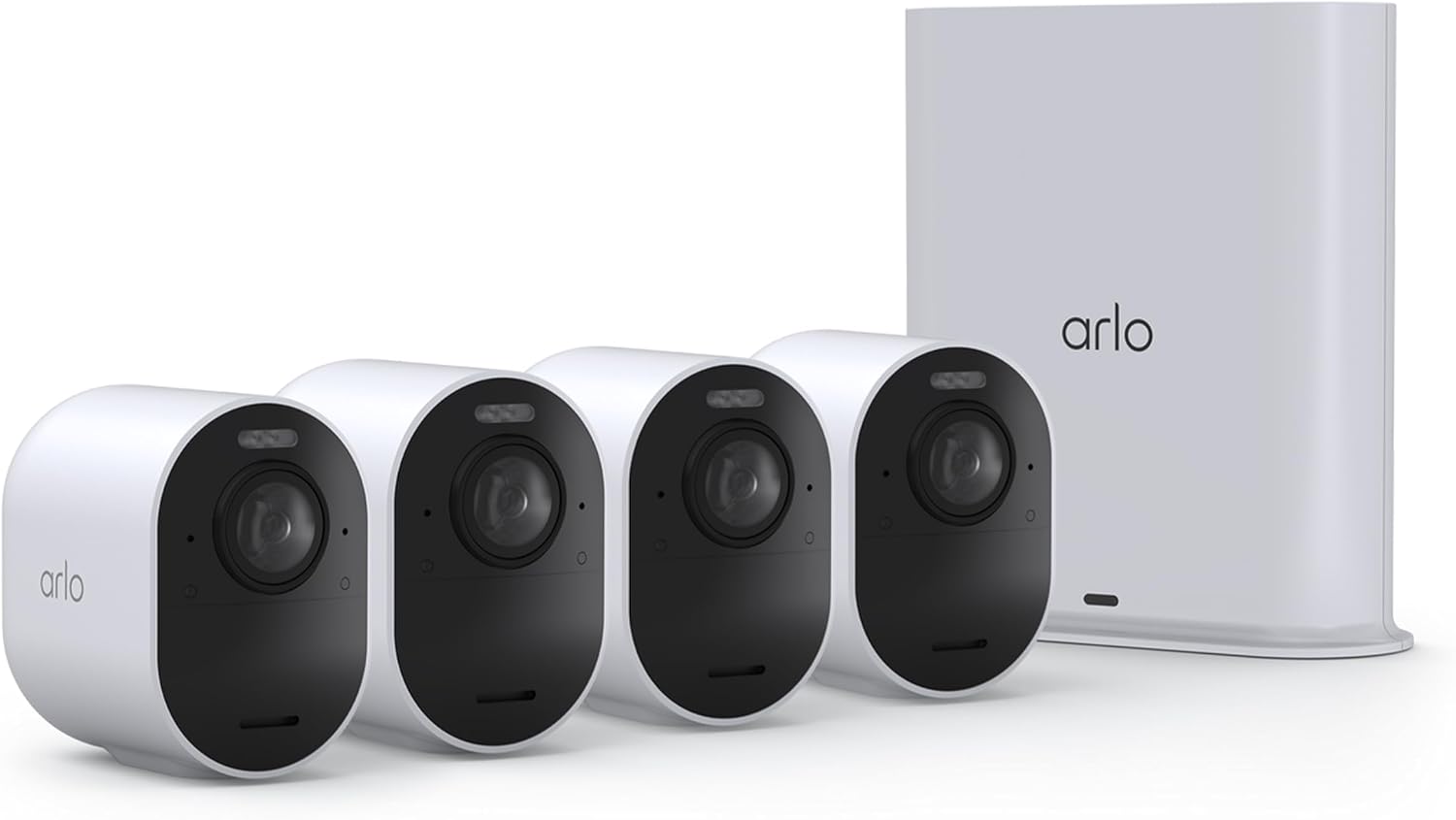 Arlo Cámara de seguridad ultra inalámbrica 4K HDR (3ª generación) - 4-Cam +